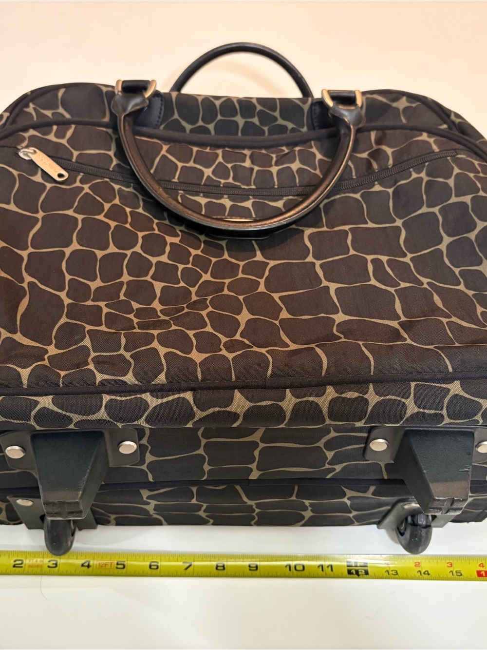 Baggallini Brown Giraffe-Print Laptop Bag - Picture 14 of 16